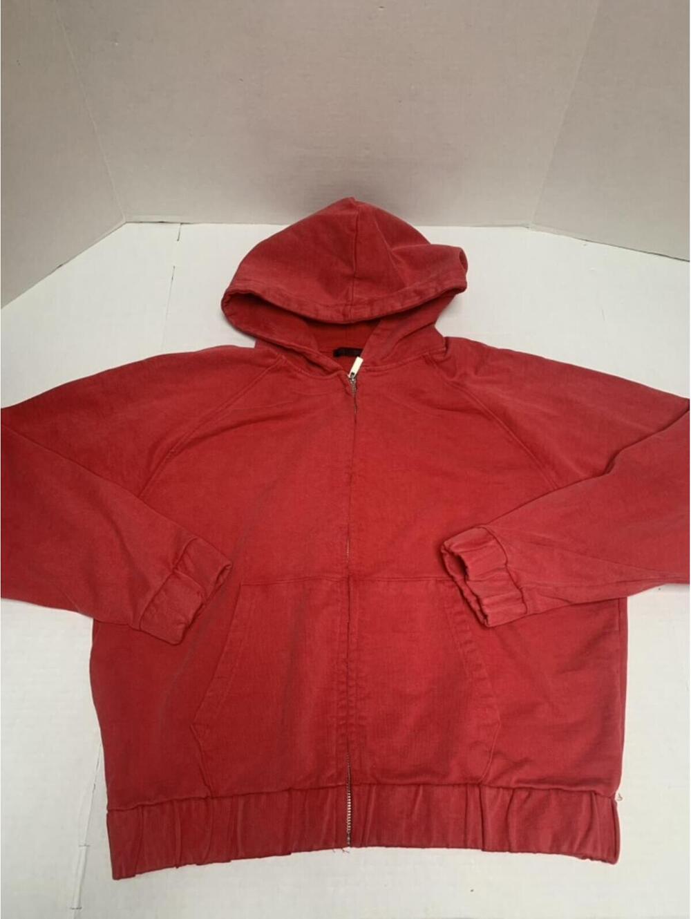 Vintage Zara Size Small Red Full Zipper Hoodie